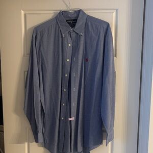 Ralph Lauren Navy Button Down Shirt
